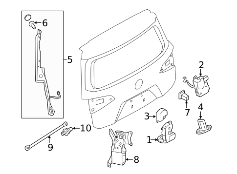 Lock & Hardware for 2012 Nissan Quest #2