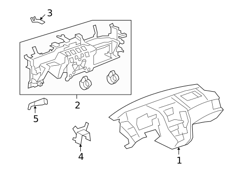 Instrument Panel for 2012 Cadillac CTS #1