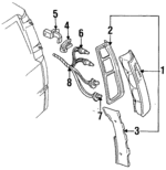 5977139 - Electrical: Tail Lamp for Oldsmobile: Silhouette | Pontiac: Trans Sport Image