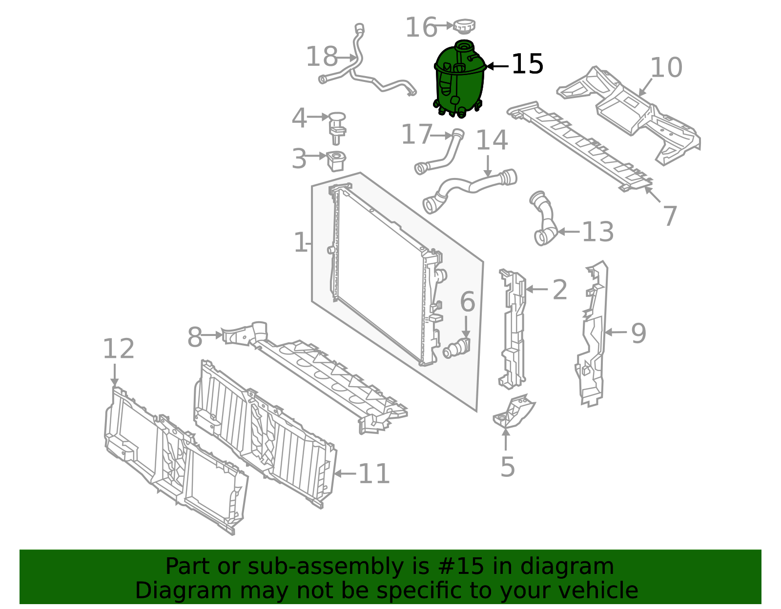 Genuine OEM Engine Coolant Reservoir | 223-500-00-00 | Fits Select 2021 ...