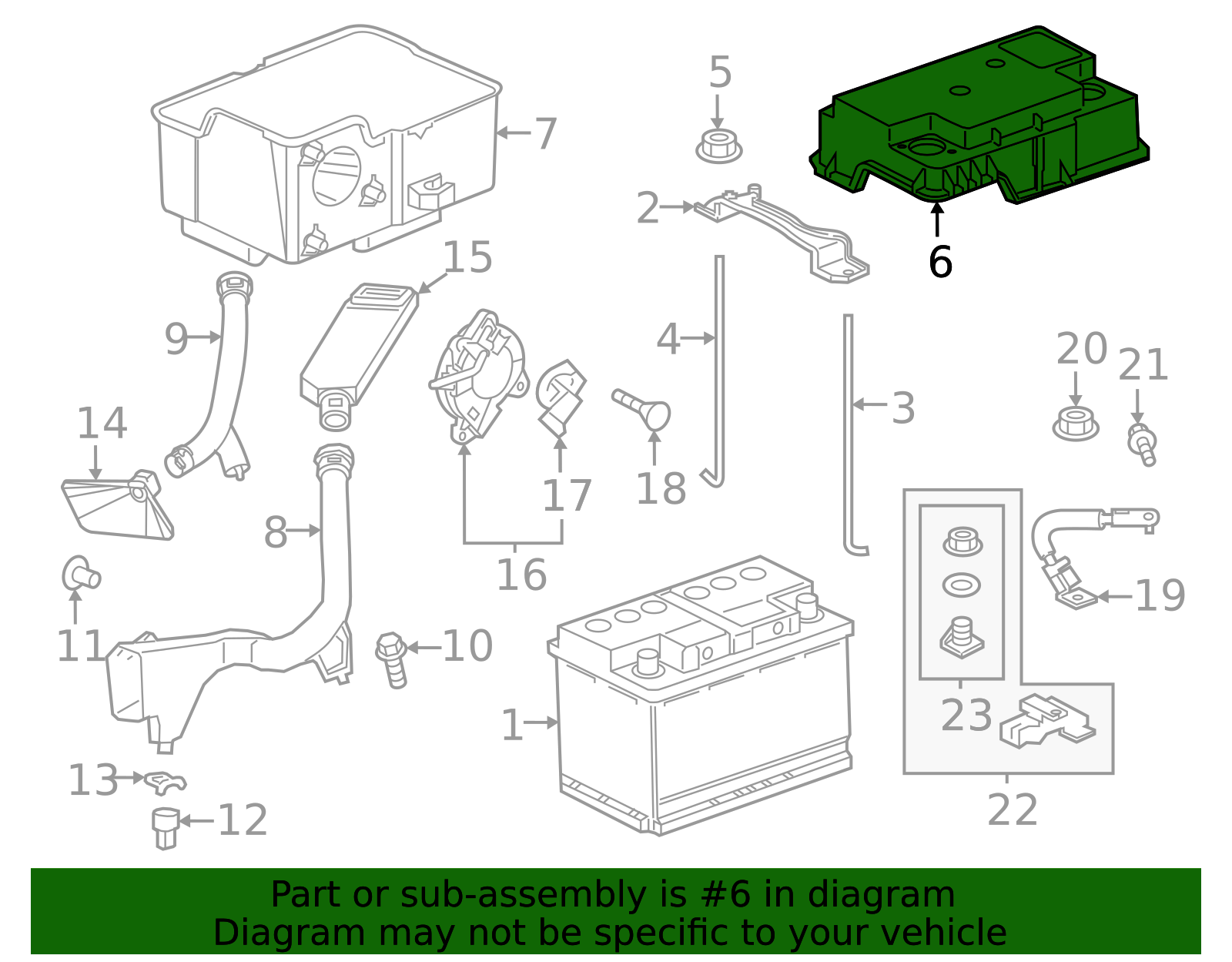 31531-TZ5-A12 - Battery Cover 2016-2025 Honda | Honda Parts Online