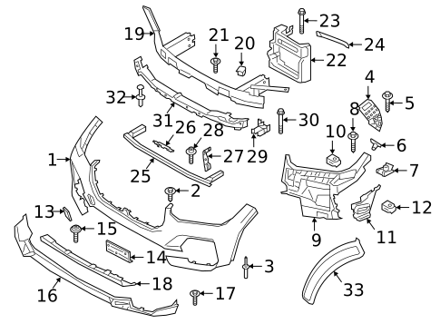 Bumper & Components - Front for 2021 BMW X5 #0