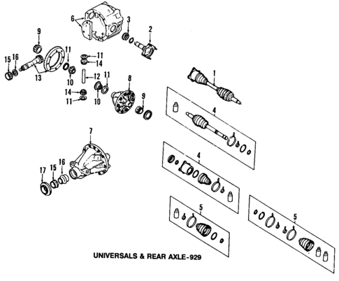 Drive Axles for 1992 Mazda 929 #0