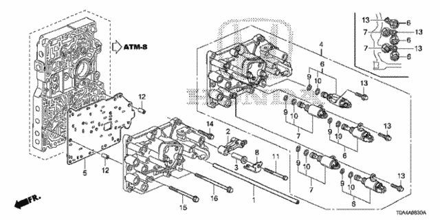 AT Servo Body (5AT) for 2012 Honda CR-V #0
