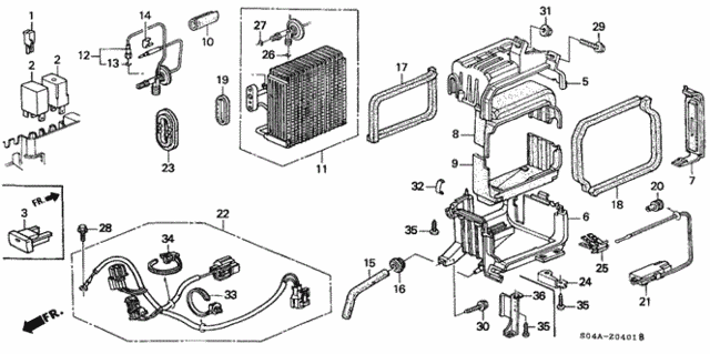 A/C Unit (2) for 2000 Honda Civic #0