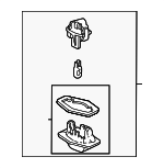 34100SZ3A01 - Electrical: License Lamp for Acura: MDX, RL, TL, TSX Image