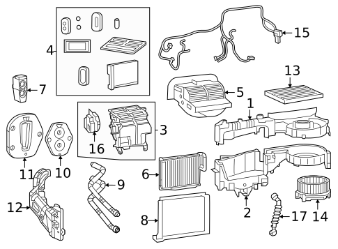Heater for 2022 Chrysler Pacifica #0