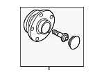 8E0598611C - Brakes: Hub &amp; Bearing for Audi: A4, A4 Quattro, RS4, S4 Image