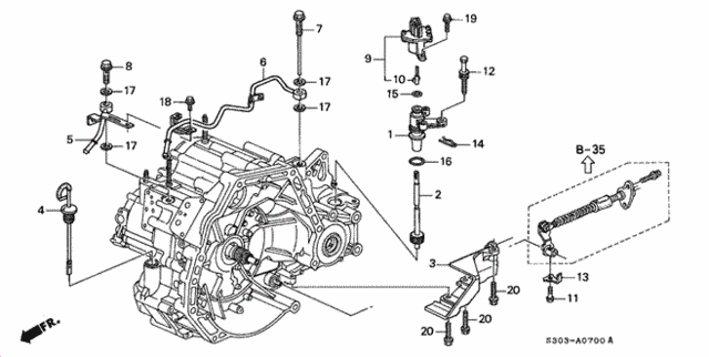 AT Oil Level Gauge for 2001 Honda Prelude #0