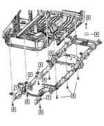 55366480AB - Frame, Bumper and Fascia: Body Hold Down Cushion for Mopar Image