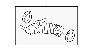 16576EL00B - : Outlet Duct for Nissan: NV200, Versa Image