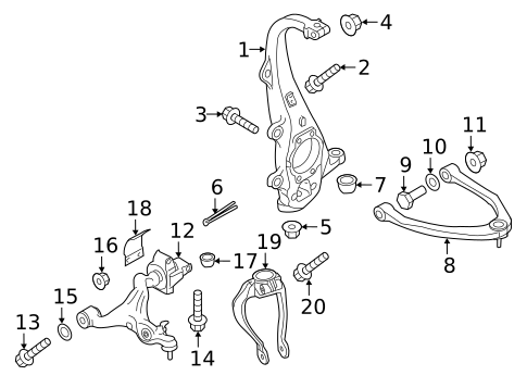 Suspension Components for 2015 INFINITI Q40 #15