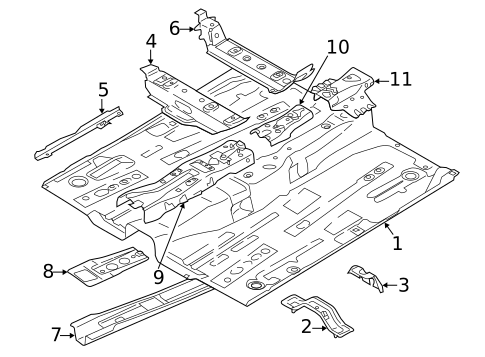 Floor & Rails for 2011 Mazda 2 #0