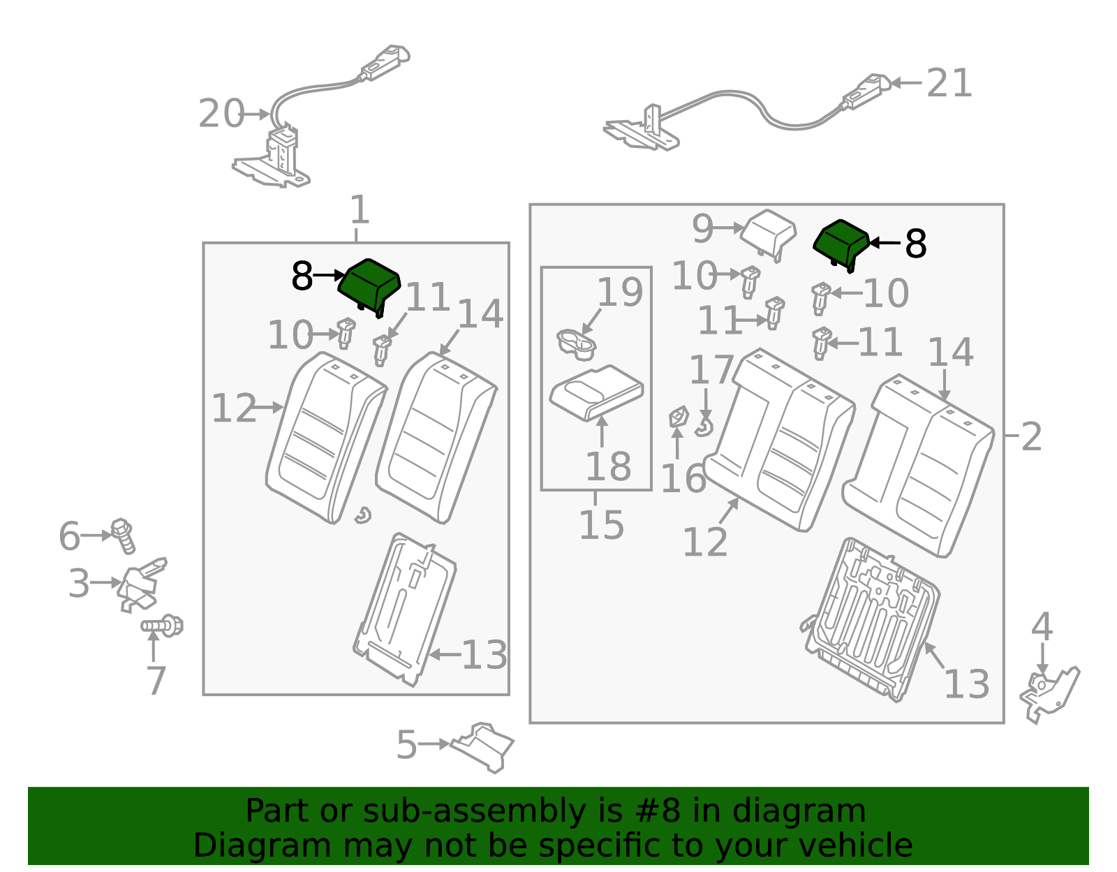 2019-2020 Mazda 3 Headrest, Outer BDGH-88-240-02 | AutoNationParts.com