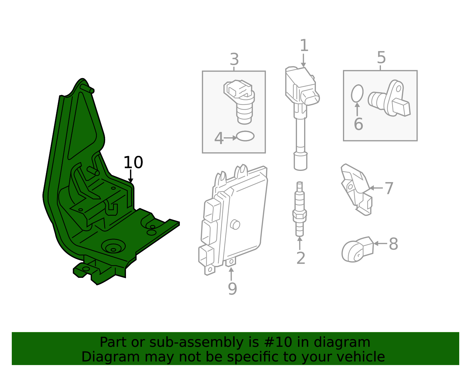 23714-9SJ0B - Engine Control Module (ECM) Bracket 2018-2021 Nissan ...