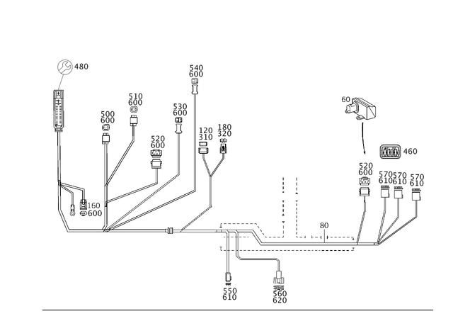 2035407135 - Electrical Equipment and Instruments: Electric Line for Mercedes-Benz: C230 Image image