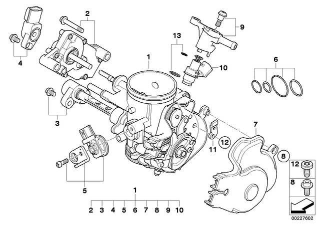 13547720301 - : Fitting, Fuel Hose for BMW-Motorrad Image