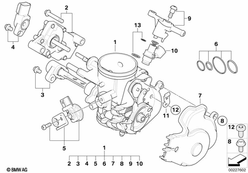 Throttle Valve and Actuator for 2008 BMW-Motorrad G 450 X #0
