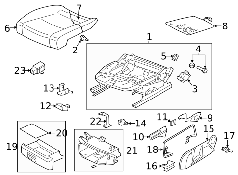 Front Seat Components for 2012 Volkswagen Golf R #2
