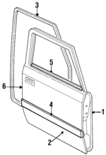 F4CZ5820124A - Body: Door Shell for Ford: Escort | Mercury: Tracer Image