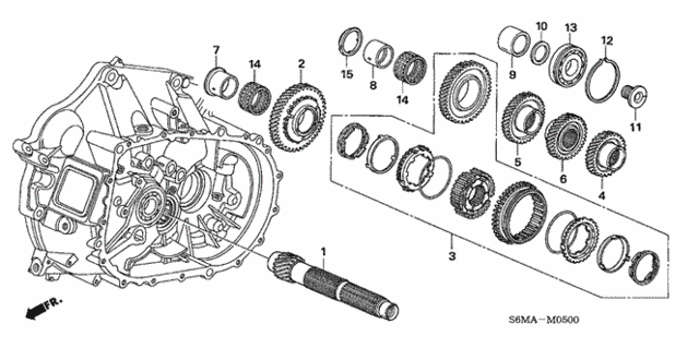MT Countershaft (5MT) (KA) for 2006 Acura RSX #0
