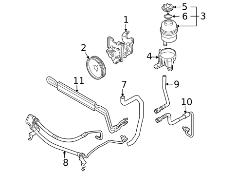 Pump & Hoses for 2009 BMW X3 #0