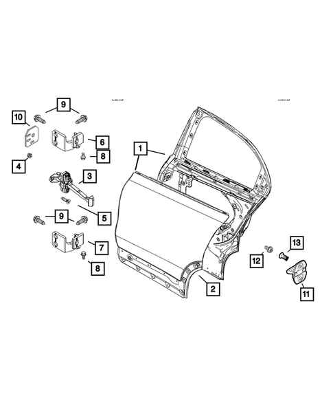 Rear Door for 2021 Fiat 500X #0