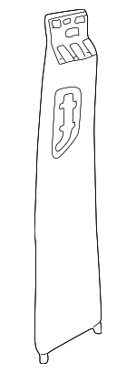 9193142 - Body: Center Pillar Trim for Volvo: S70, V70 Image