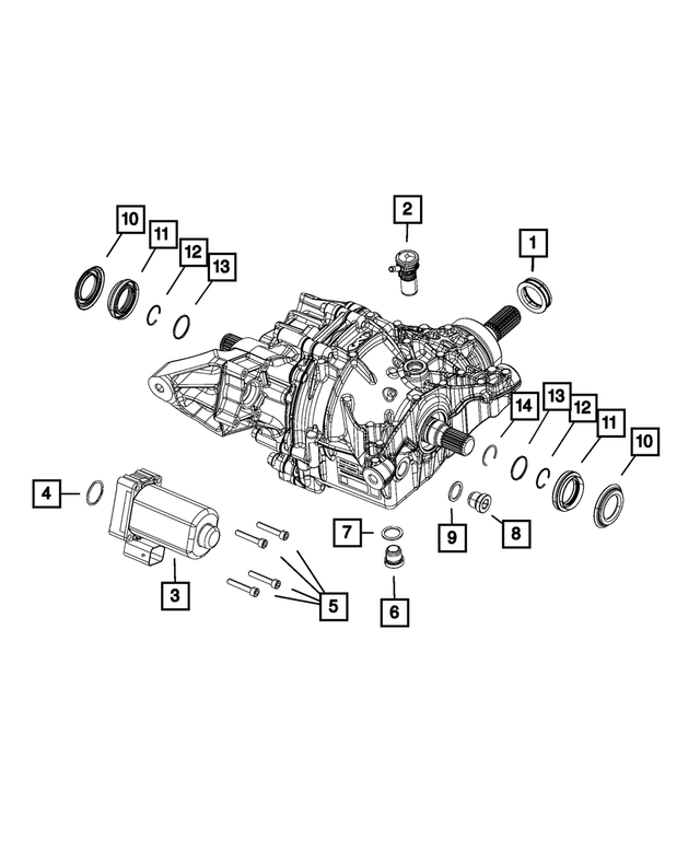 68408735AA - Four Wheel Drive; Differential and Drive Line: Input Shaft Seal, Dust for Mopar Image