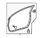 6786121020 - Body: Door Weather-strip for Scion: tC Image