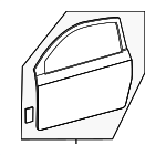 6700121182 - Body: Door Shell for Scion: tC Image