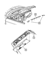 XQ63DW1AC - Interior Trim: Windshield Garnish Molding, Left for Mopar Image