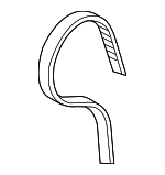 14400R9PA01 - : Timing Belt for Acura: MDX, RLX, TLX Image