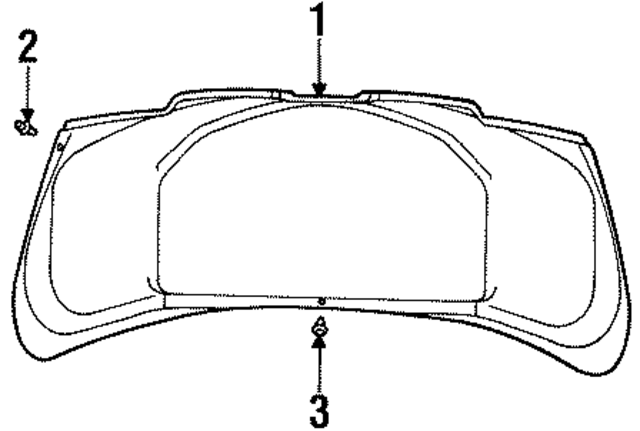 51491946195 - Body: Lid Trim Pin for BMW Image