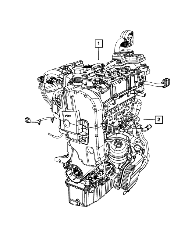 68268745AA - 1.4LTurbo; Engine: Long Block Engine Kit for Mopar Image image