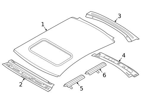 Roof & Components for 2018 Audi RS7 #0