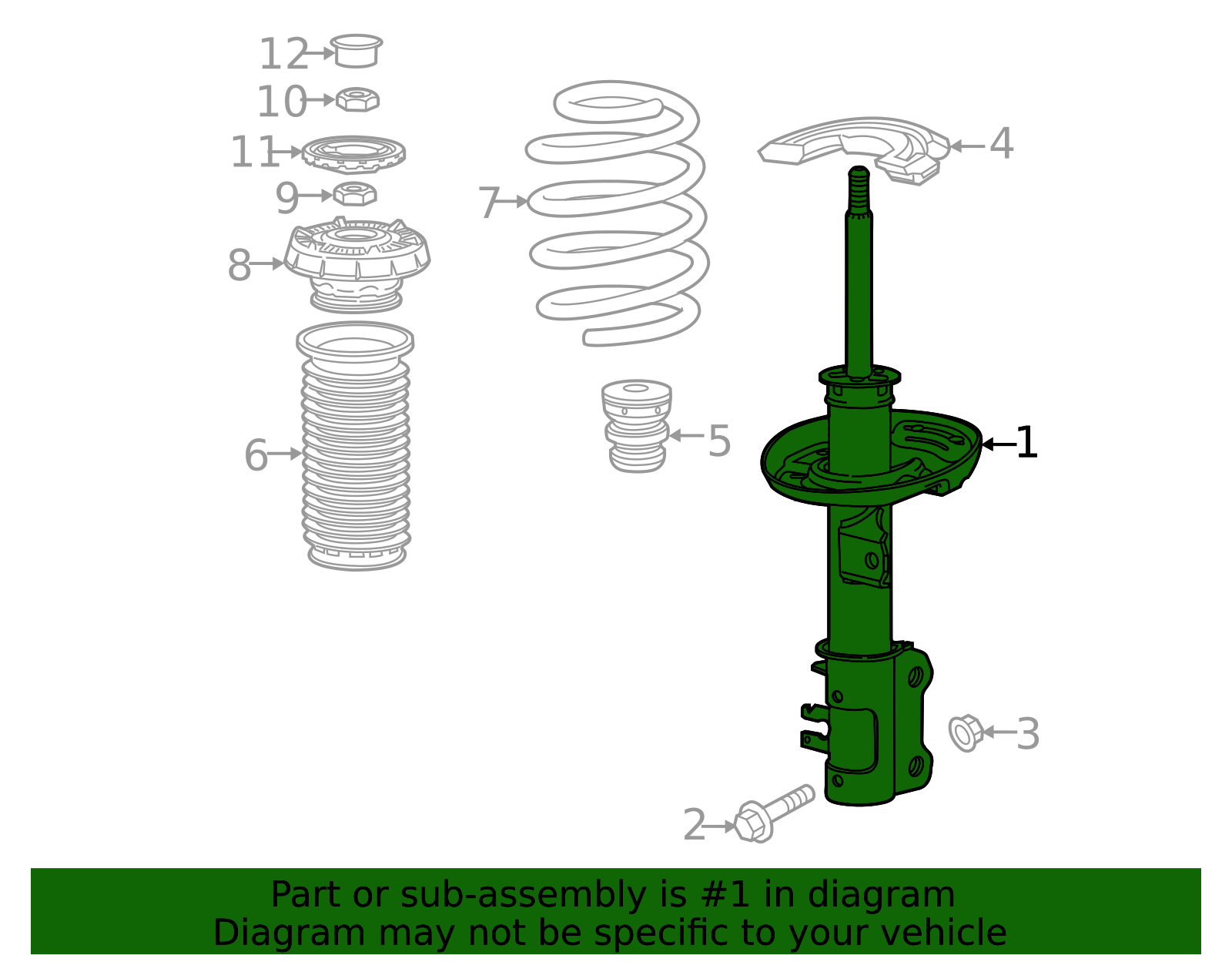 thumbnail image 2 of PM Auto Complete Strut & Shock Set For 2013-2022 Buick Encore FWD – Front & Rear, 4 Pieces 2 of 5