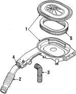 E301236039A - Maintenance &amp; Lubrication: Air Filter for Mazda: GLC, RX-7 Image