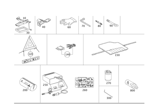 Tools and Accessories for 2001 Mercedes-Benz S500 #0