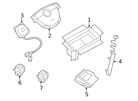 Air Bag Components for 2011 Chevrolet Aveo5 #0