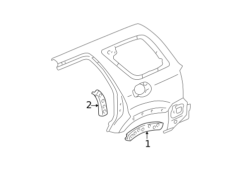 Bumper & Components - Rear for 2005 Ford Escape #3