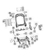 5143451AA - Interior Trim: Seat Screw for Chrysler: PT Cruiser | Dodge: Caliber, Journey, Nitro, Ram 1500, Ram 2500, Ram 3500 | Jeep: Commander, Compass, Gladiator, Grand Cherokee, Liberty, Patriot, Wrangler | Ram: 1500, 1500 Classic, 2500, 3500 Image