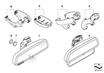 51318145530 - : Base Plate, Rear View Mirror, Interior for BMW Image