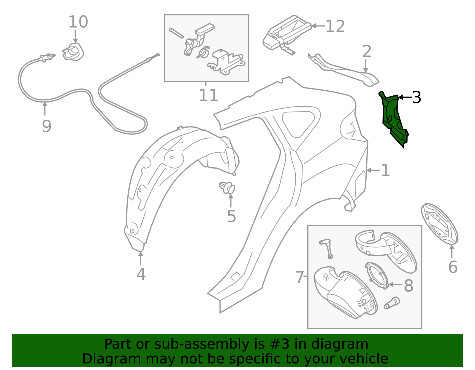2017-2023 Subaru Impreza Extension 51445FL00A9P | Subaru Online Parts