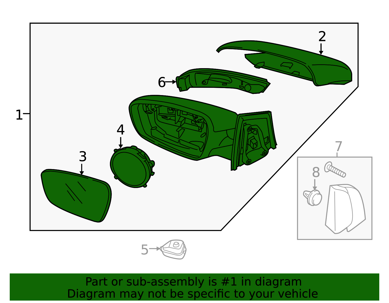 thumbnail interactive-video image 1 of Kool Vue Heated Driver Side Mirror Glass For 2014-2018 Kia Forte - Without Blind Spot - KI1324107 / 87611A7050 1 of 6