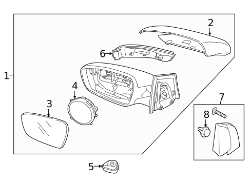 Outside Mirrors for 2014 Kia Forte Koup #0