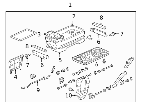 Center Console for 2008 Honda Odyssey #0