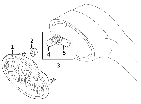 High Mounted Stop Lamp for 2004 Land Rover Freelander #0