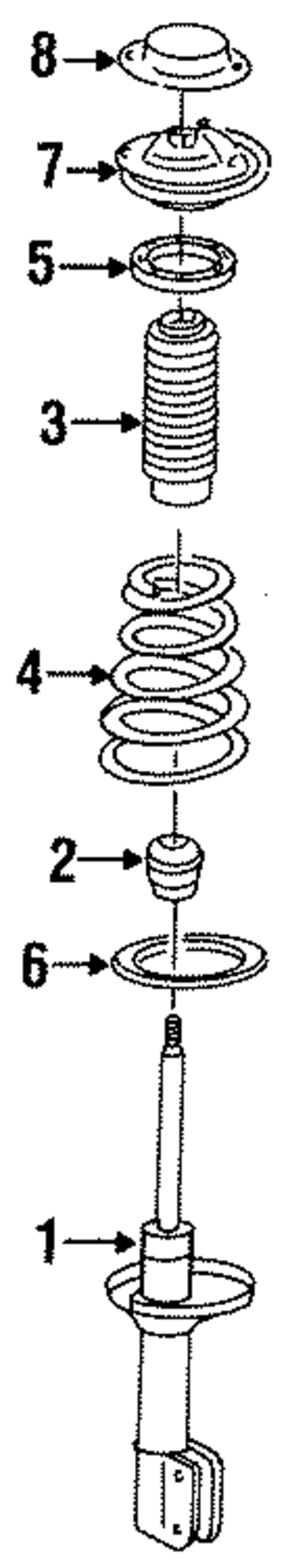 20363AC231 - : Suspension Strut for Subaru Image