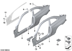 41009622065 - Bodywork: Left Rear Side Panel for BMW Image